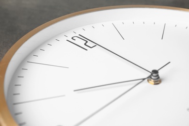 Photo of Big clock, closeup. Time change concept
