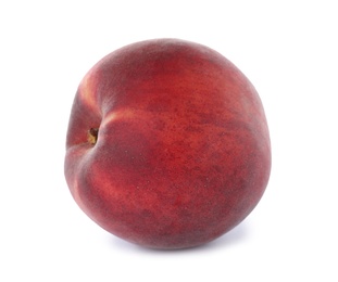 Delicious ripe sweet peach isolated on white