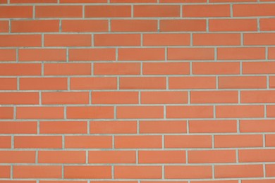 Photo of Texture of red brick wall as background