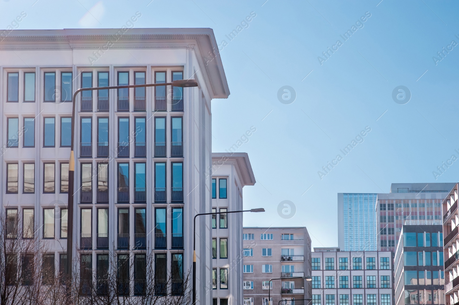 Photo of Beautiful view of modern buildings on sunny day