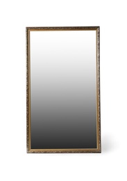 Photo of Vintage mirror isolated on white. Decorative element