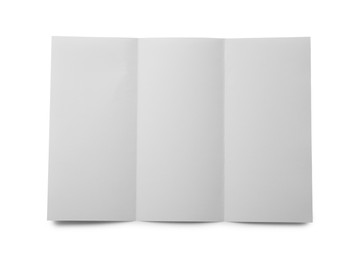 Blank sheet of paper with creases, top view