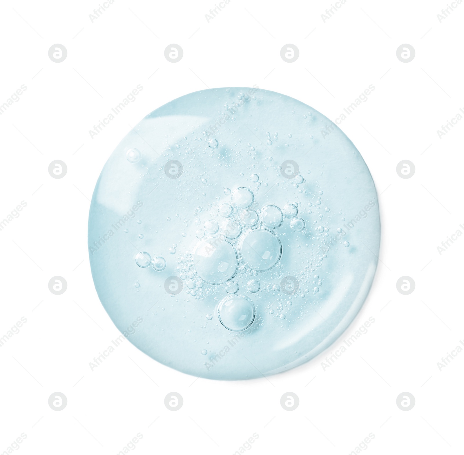 Image of Serum on white background, top view. Skin care product