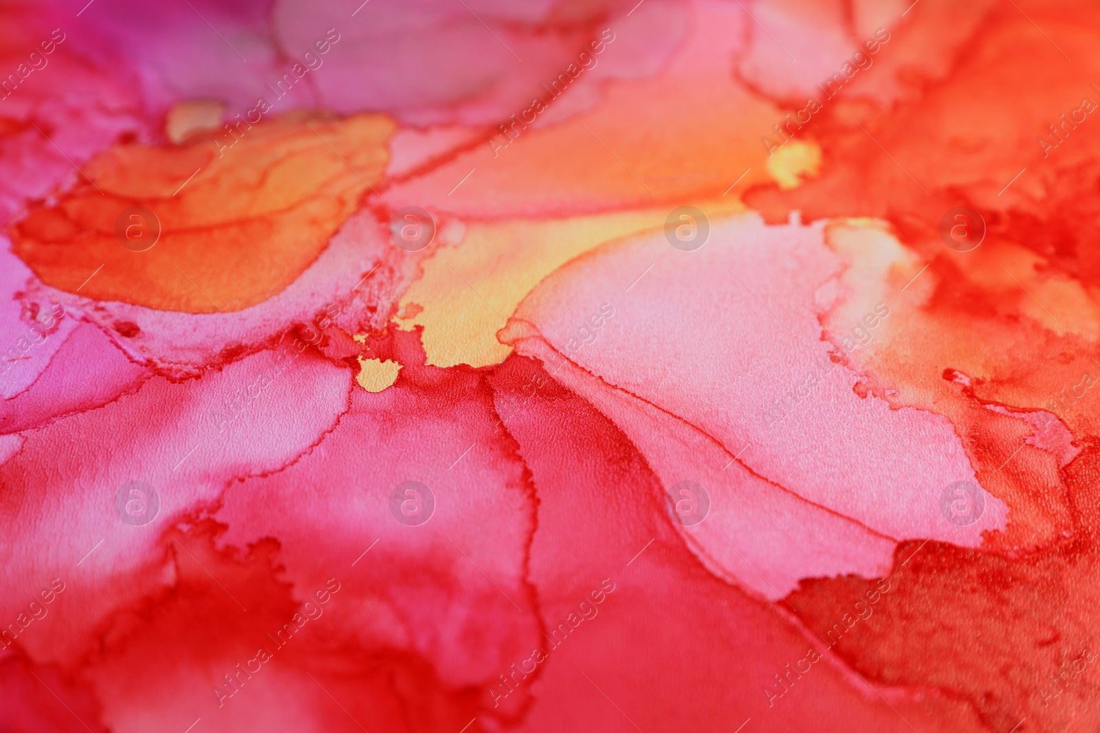 Photo of Abstract liquid ink art painting as background, closeup