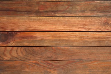 Photo of Texture of wooden surface as background, top view