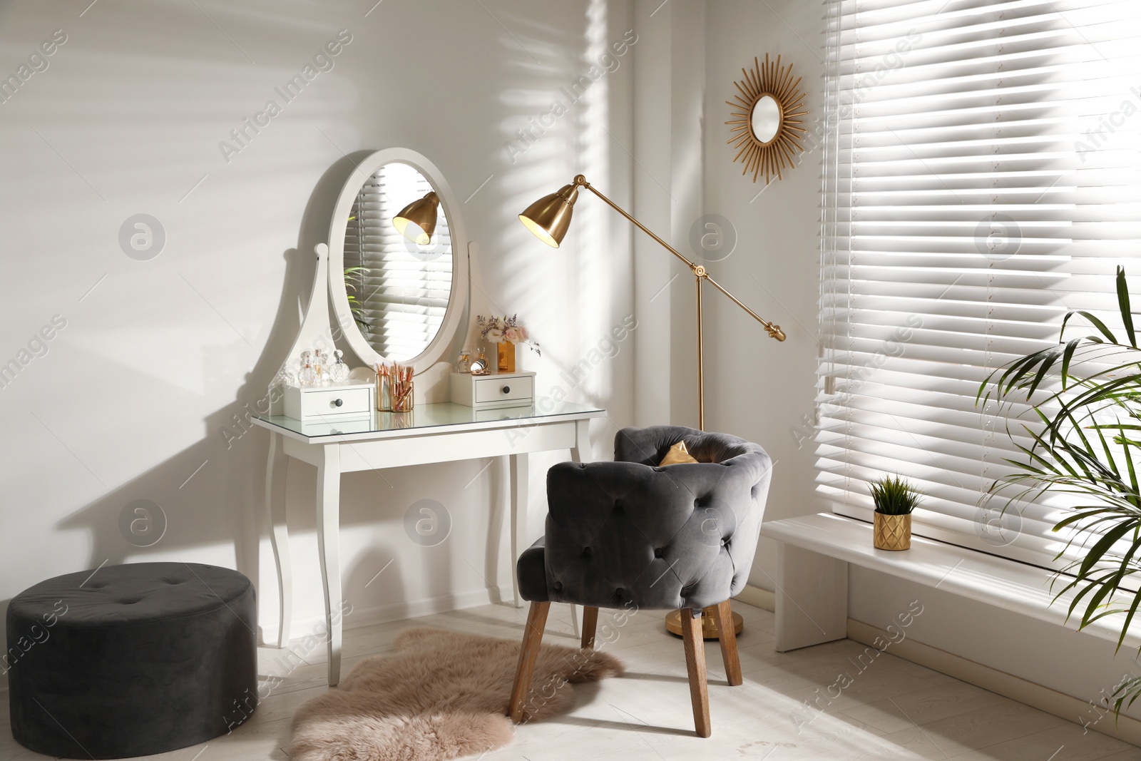 Photo of Stylish room interior with elegant dressing table