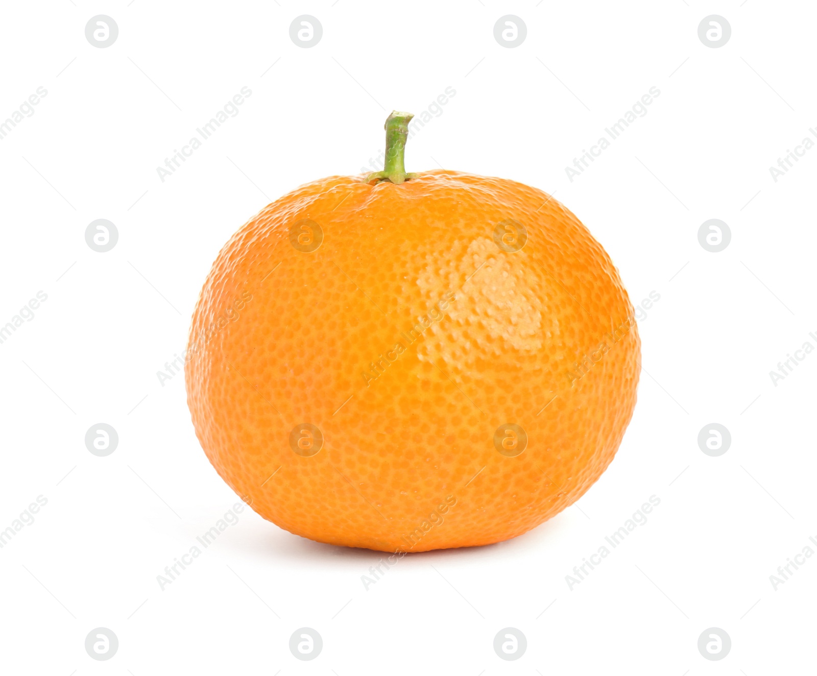 Photo of Fresh ripe juicy tangerine isolated on white