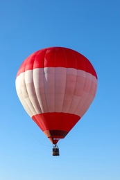 Photo of Beautiful view of hot air balloon in blue sky
