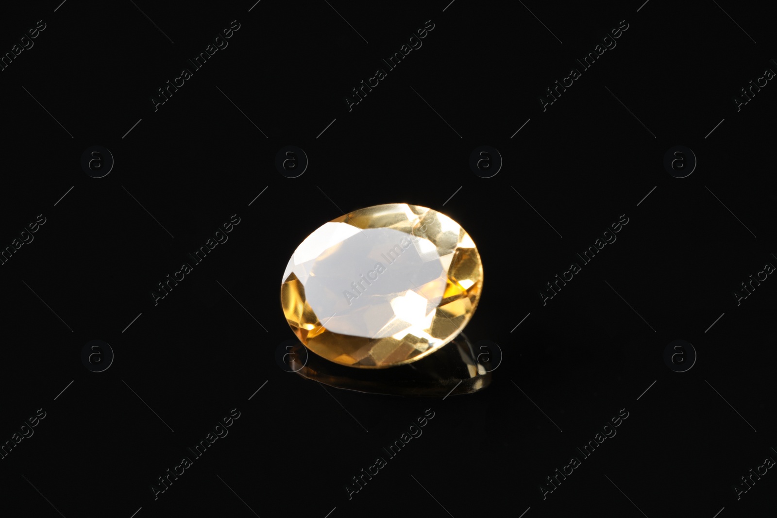 Photo of Beautiful gemstone for jewelry on black background