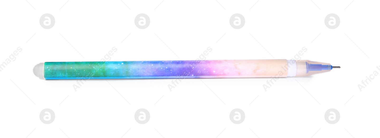 Photo of One erasable gel pen isolated on white