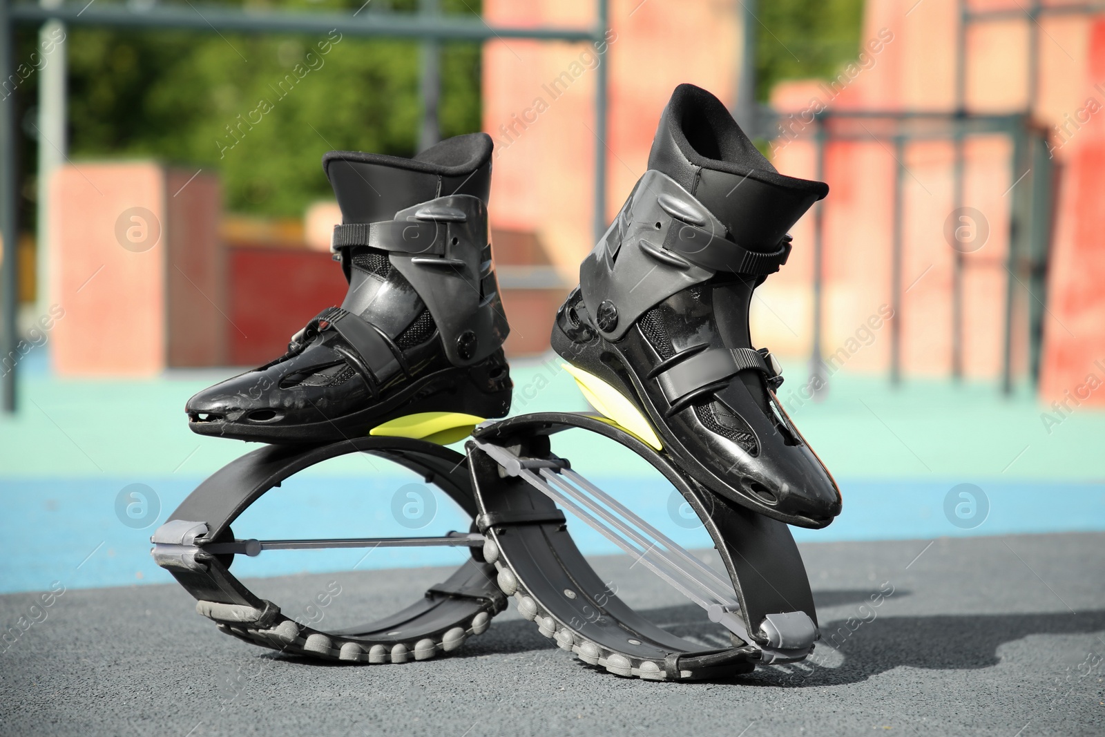 Photo of Stylish kangoo jumping boots in workout park