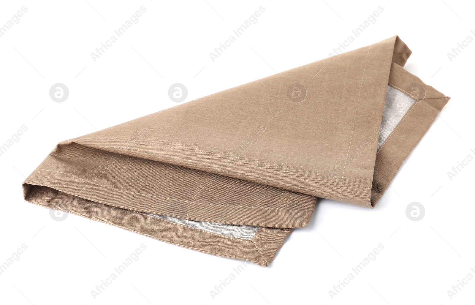 Photo of Fabric napkin for table setting on white background