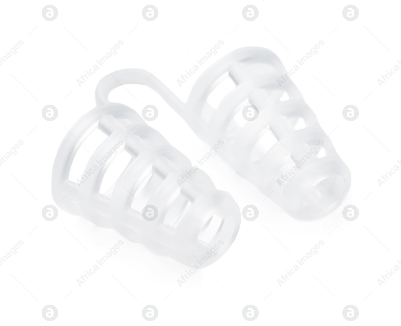 Photo of Anti-snoring device for nose isolated on white