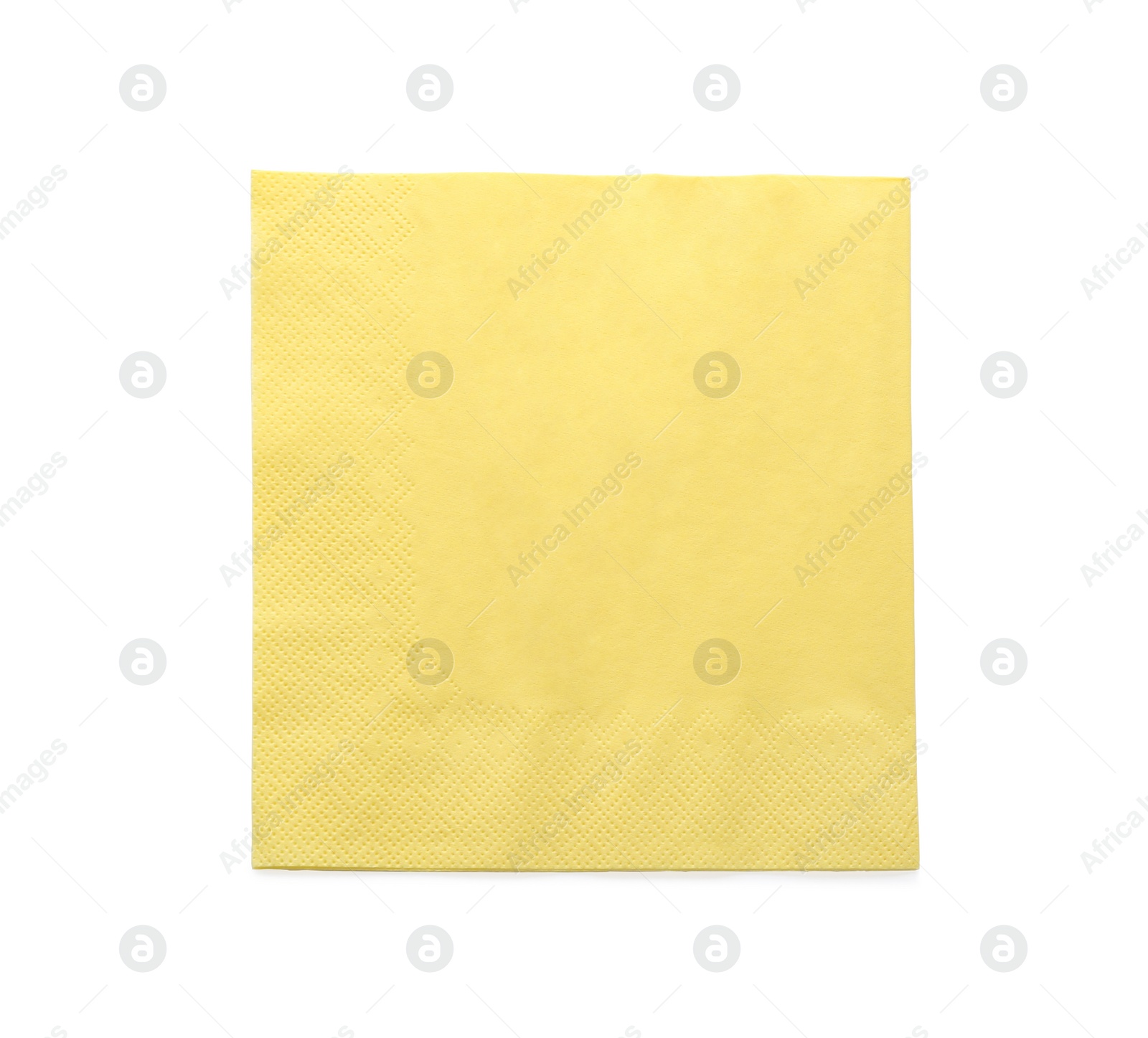 Photo of Paper napkin on white background, top view