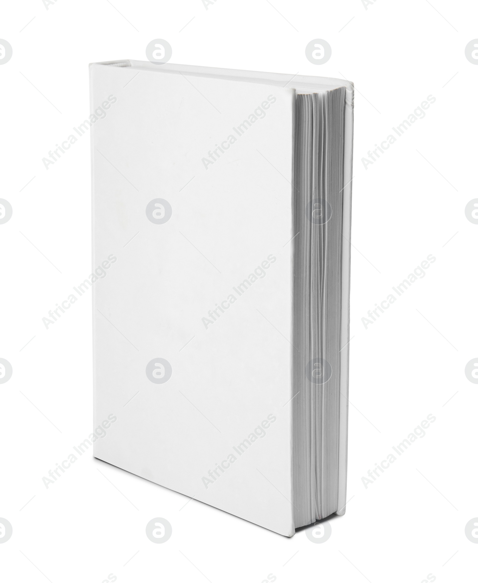 Photo of Mock up of hardcover book on white background