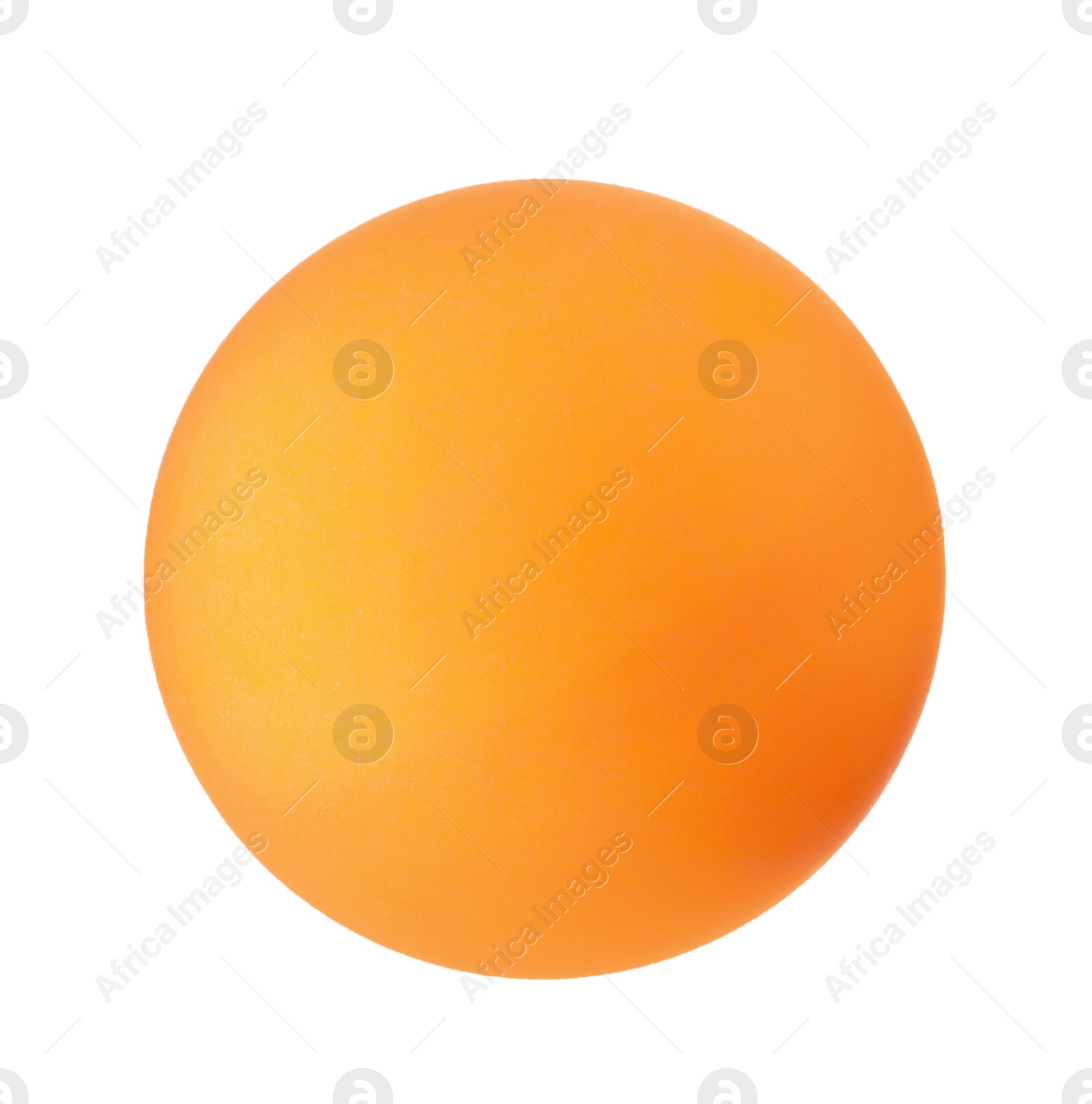Photo of One ping pong ball isolated on white