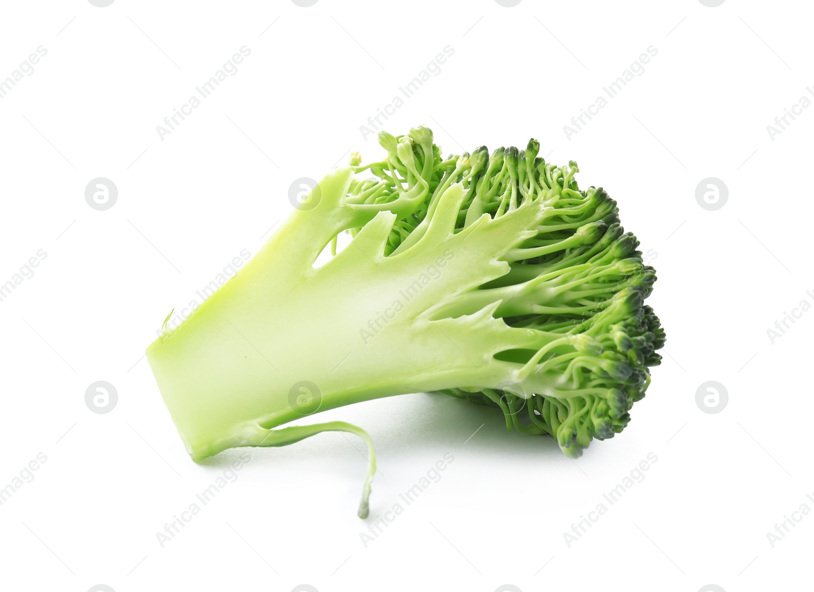 Photo of Fresh broccoli isolated on white. Edible green plant