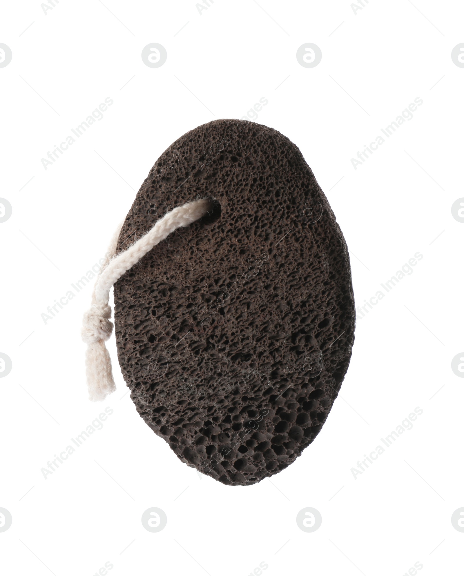 Photo of Pumice stone isolated on white. Pedicure tool