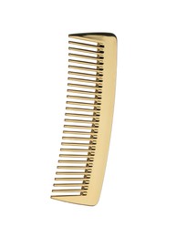 Photo of Hairdresser tool. Hair comb isolated on white