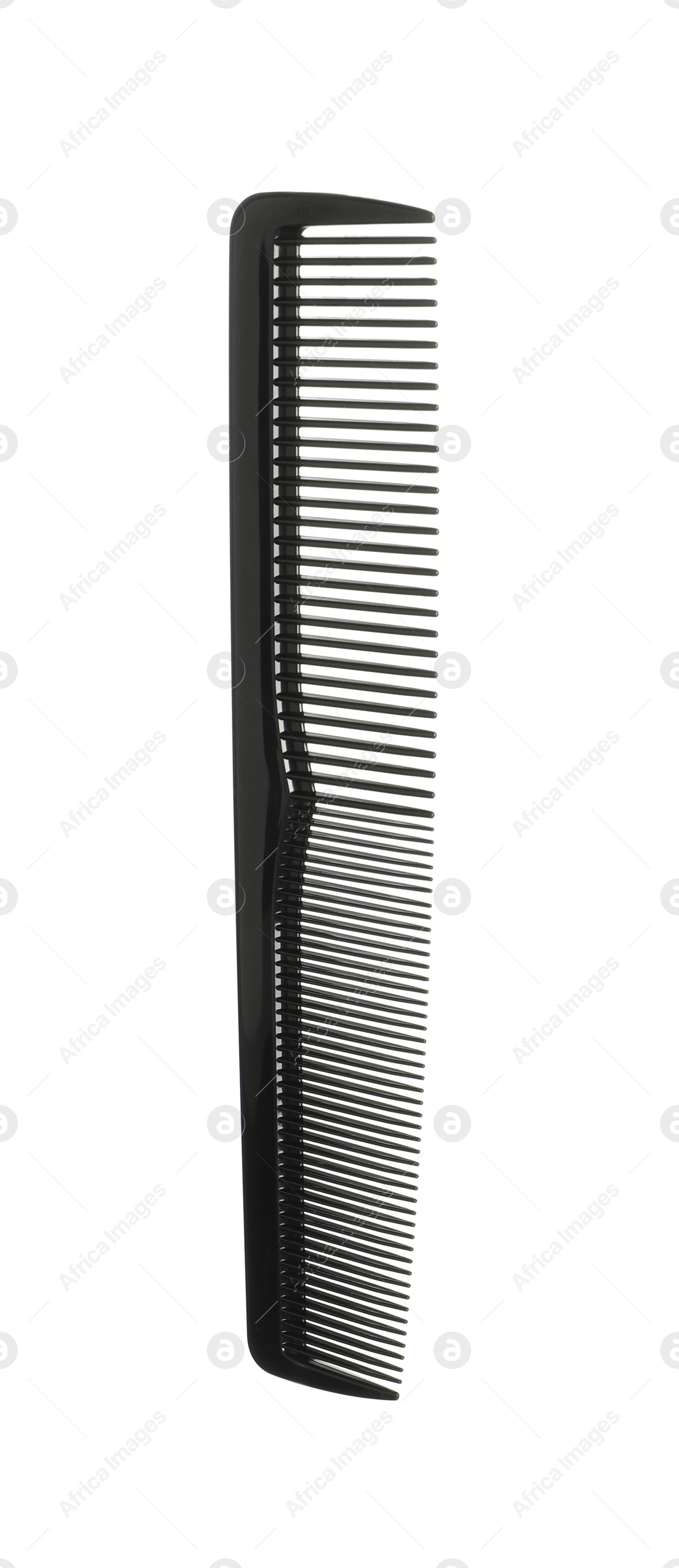 Photo of New black hair comb isolated on white