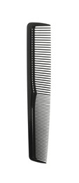 Photo of New black hair comb isolated on white