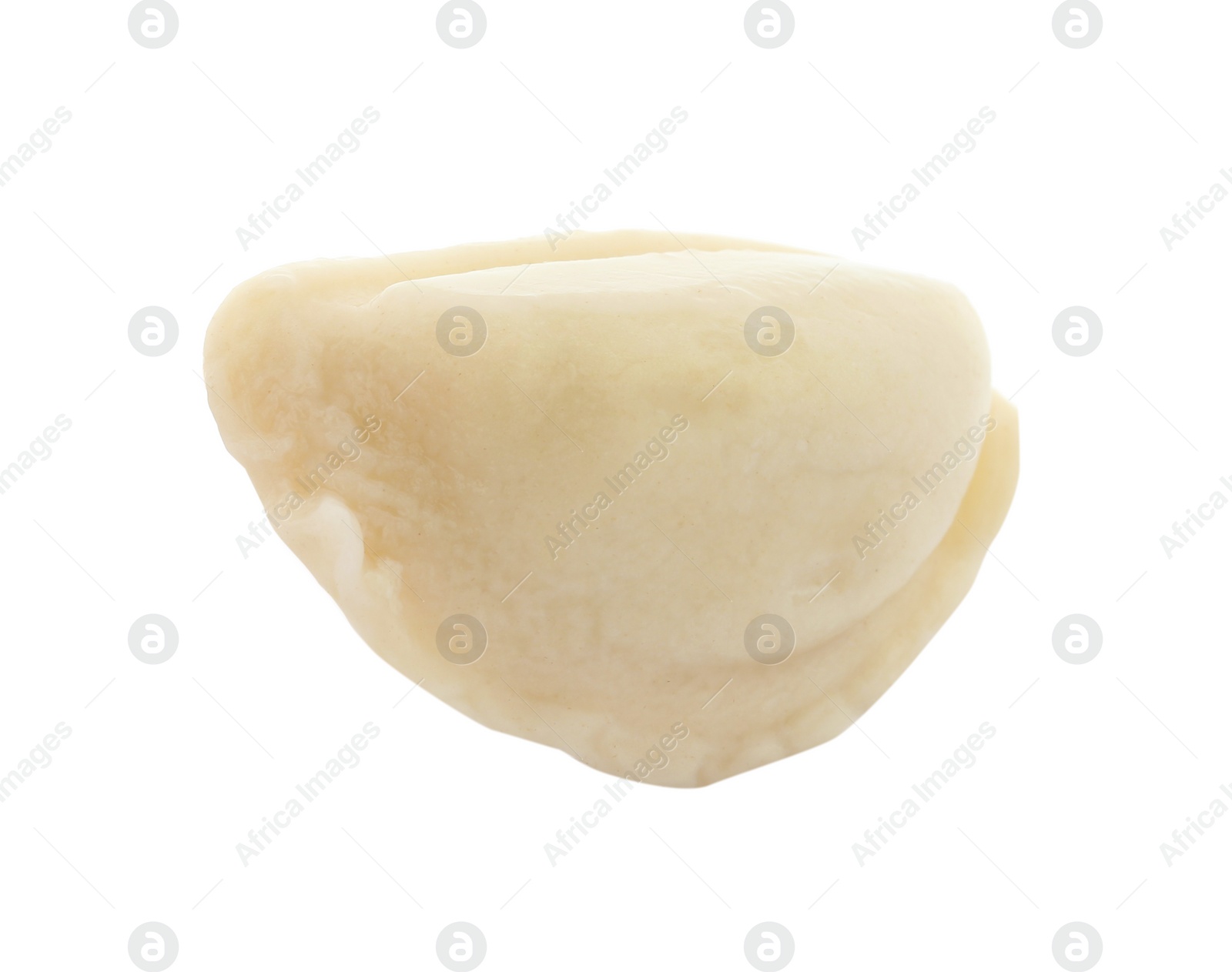 Photo of Boiled dumpling with tasty filling isolated on white