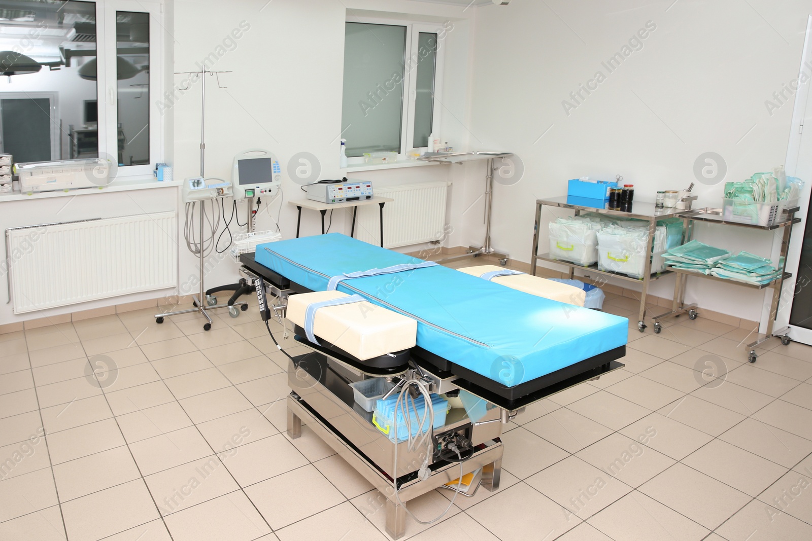 Photo of Interior of surgery room in modern clinic