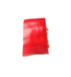 Photo of Piece of red hot chili pepper isolated on white