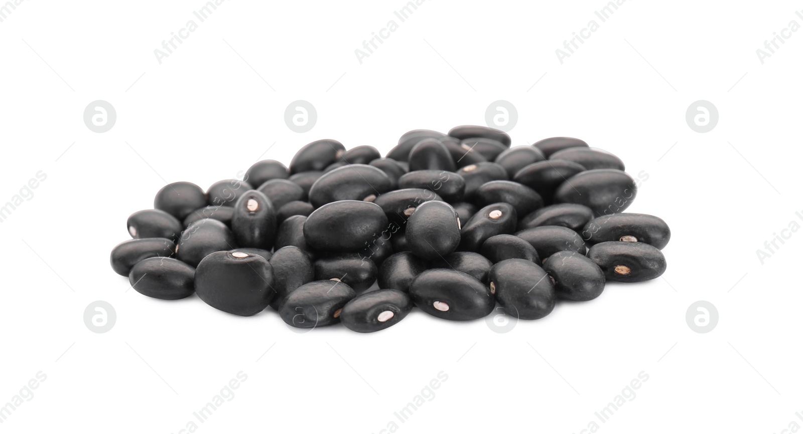 Photo of Many raw kidney beans isolated on white