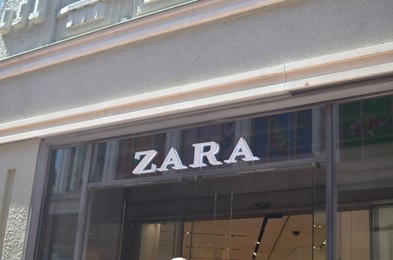 AMSTERDAM, NETHERLANDS - JULY 16, 2022: Official ZARA store on city street
