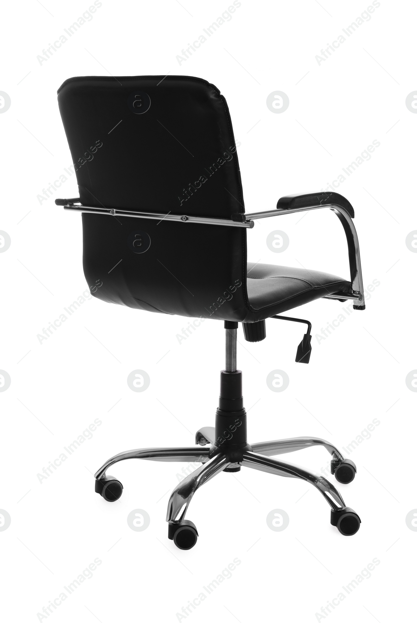 Photo of Comfortable leather office chair isolated on white