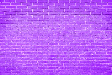 Image of Texture of dark violet color brick wall as background