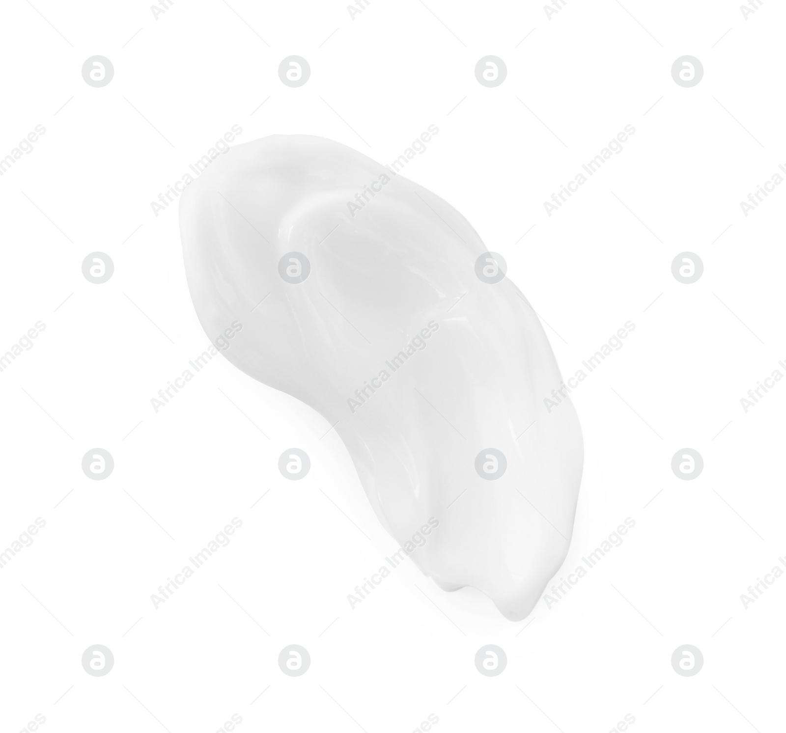 Photo of Cream sample isolated on white, top view