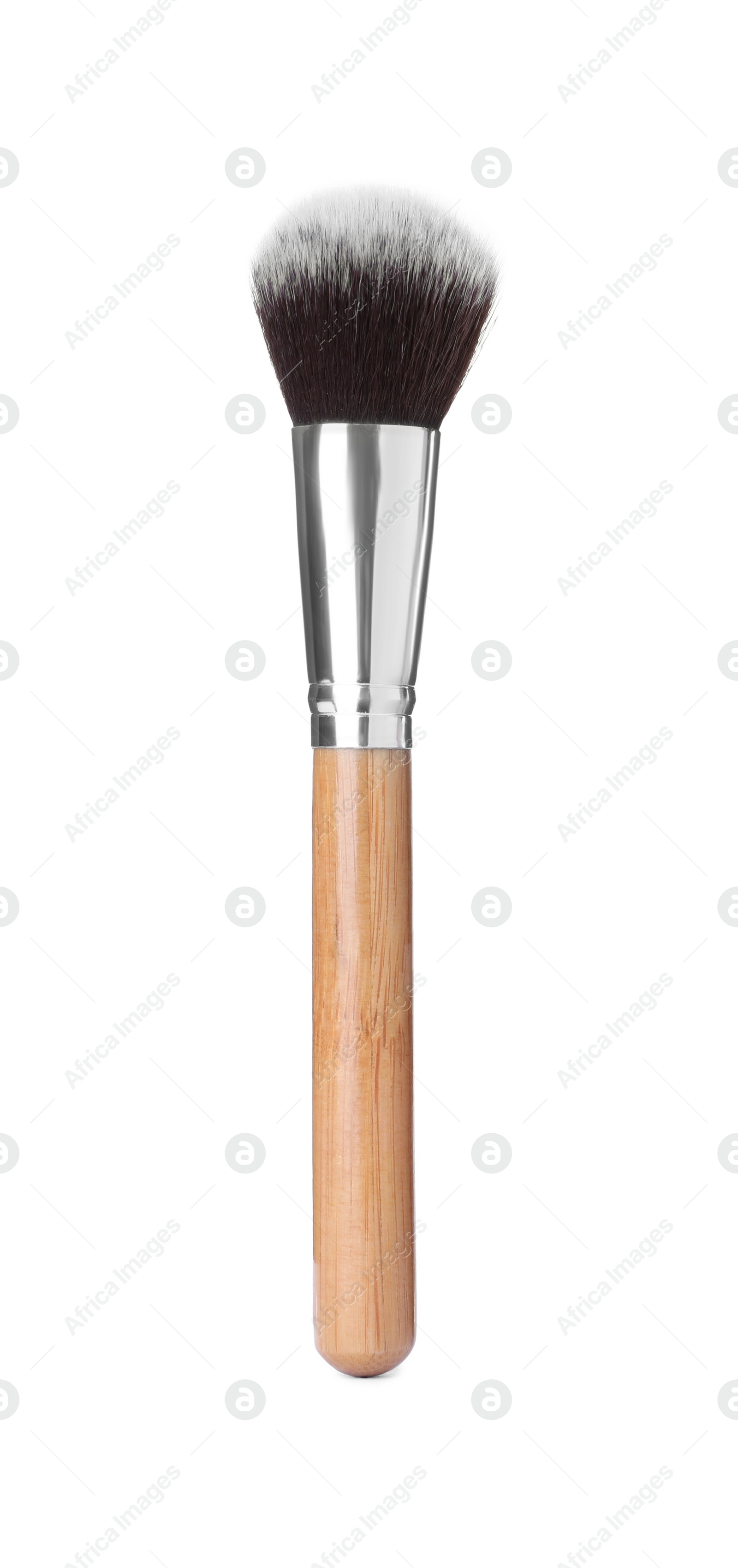 Photo of Makeup brush of professional artist isolated on white. Cosmetic product
