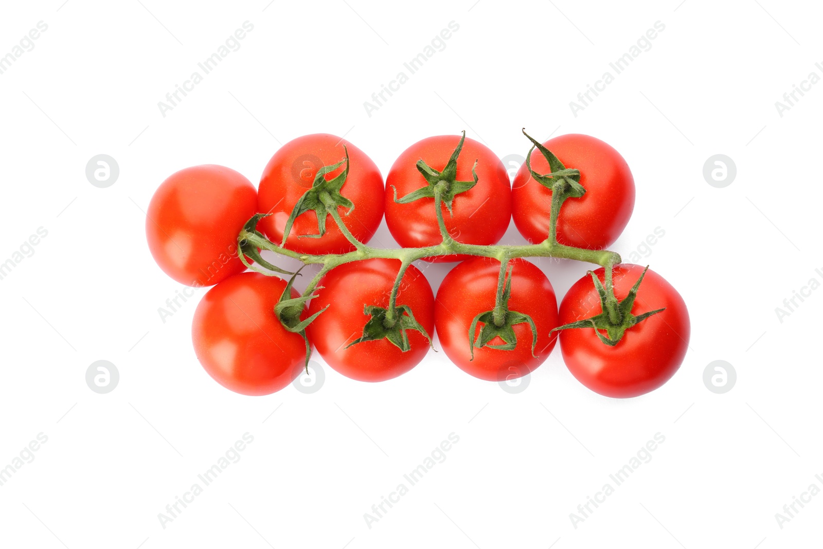 Photo of Fresh ripe red tomatoes on white background