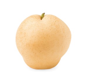 Photo of Fresh ripe apple pear isolated on white