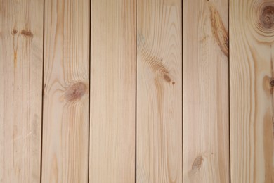 Photo of Texture of wooden surface as background, top view