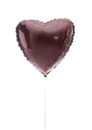 Festive heart shaped balloon isolated on white