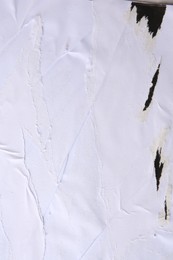 Photo of Texture of ripped paper poster, closeup view