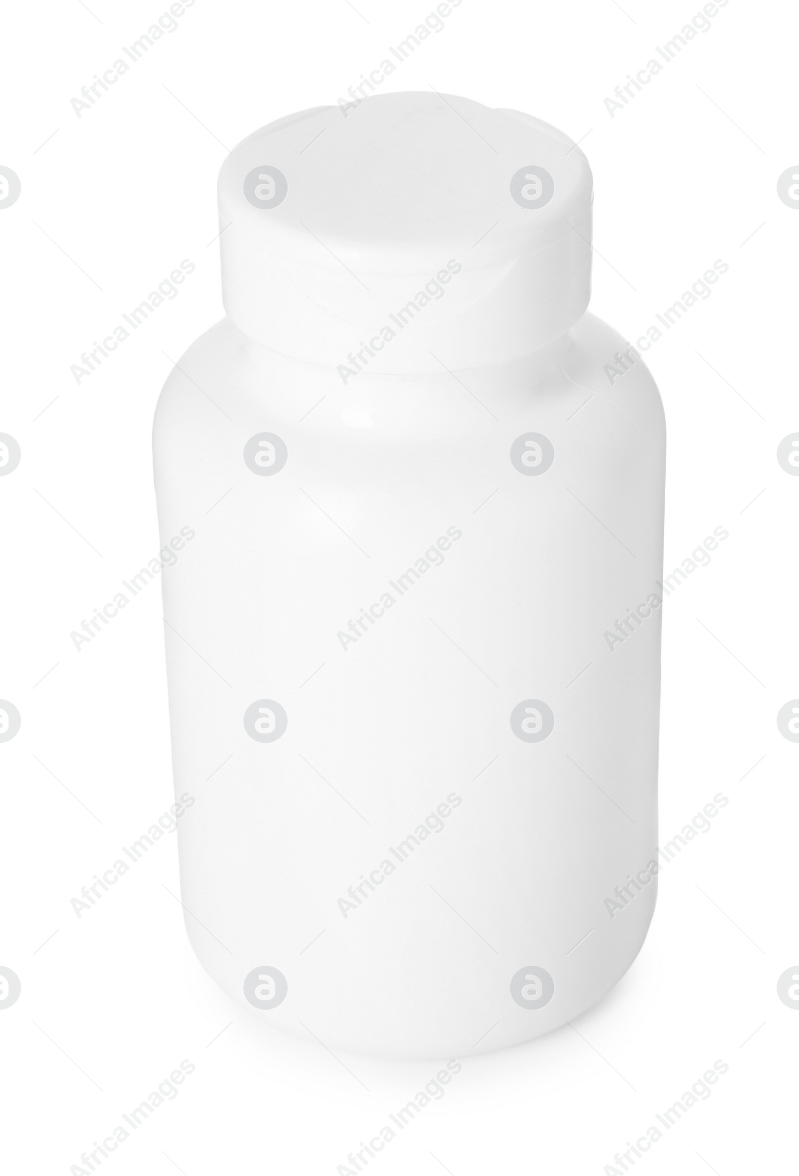 Photo of Bottle for vitamin pills isolated on white