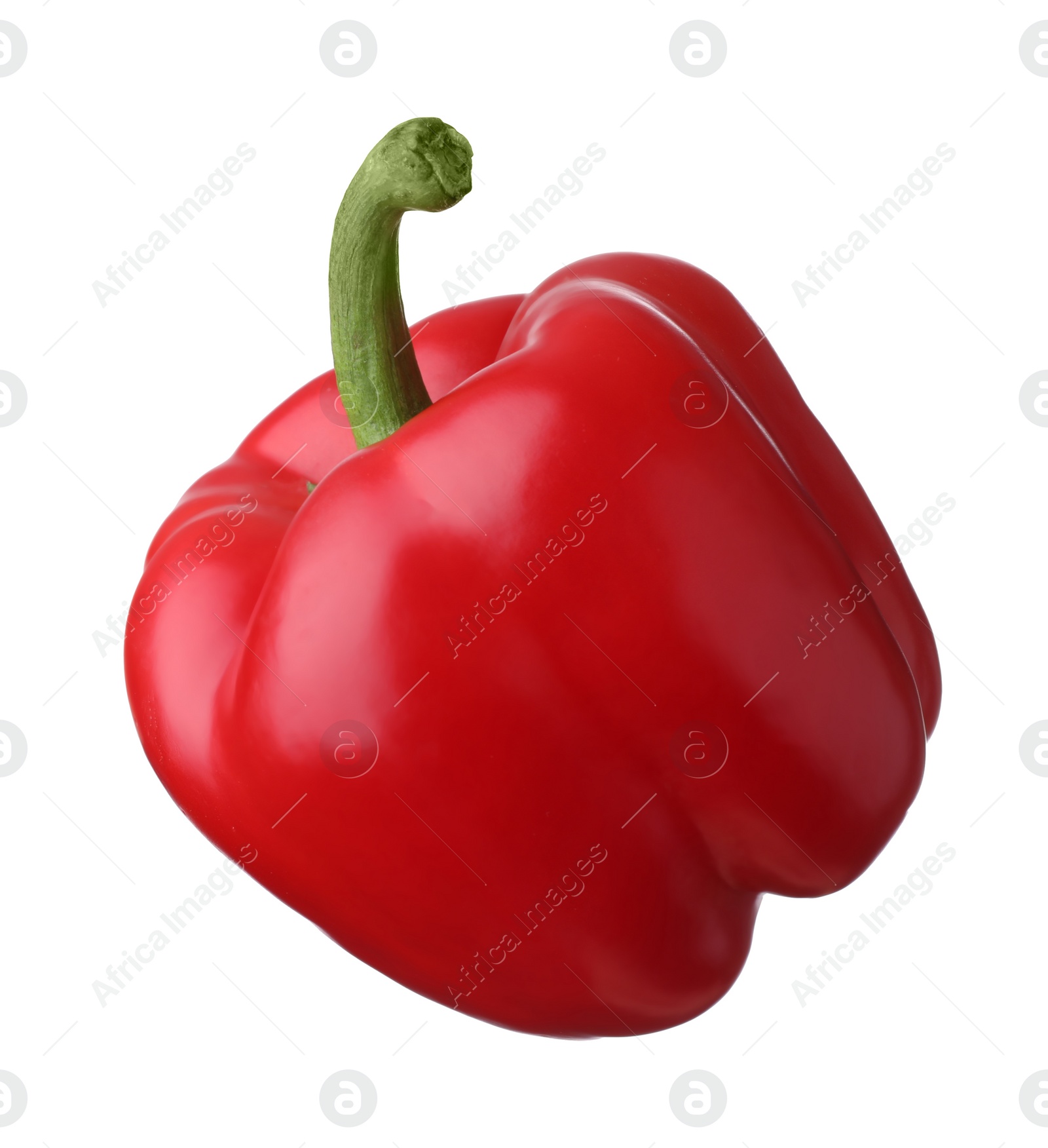 Photo of Raw red bell pepper isolated on white