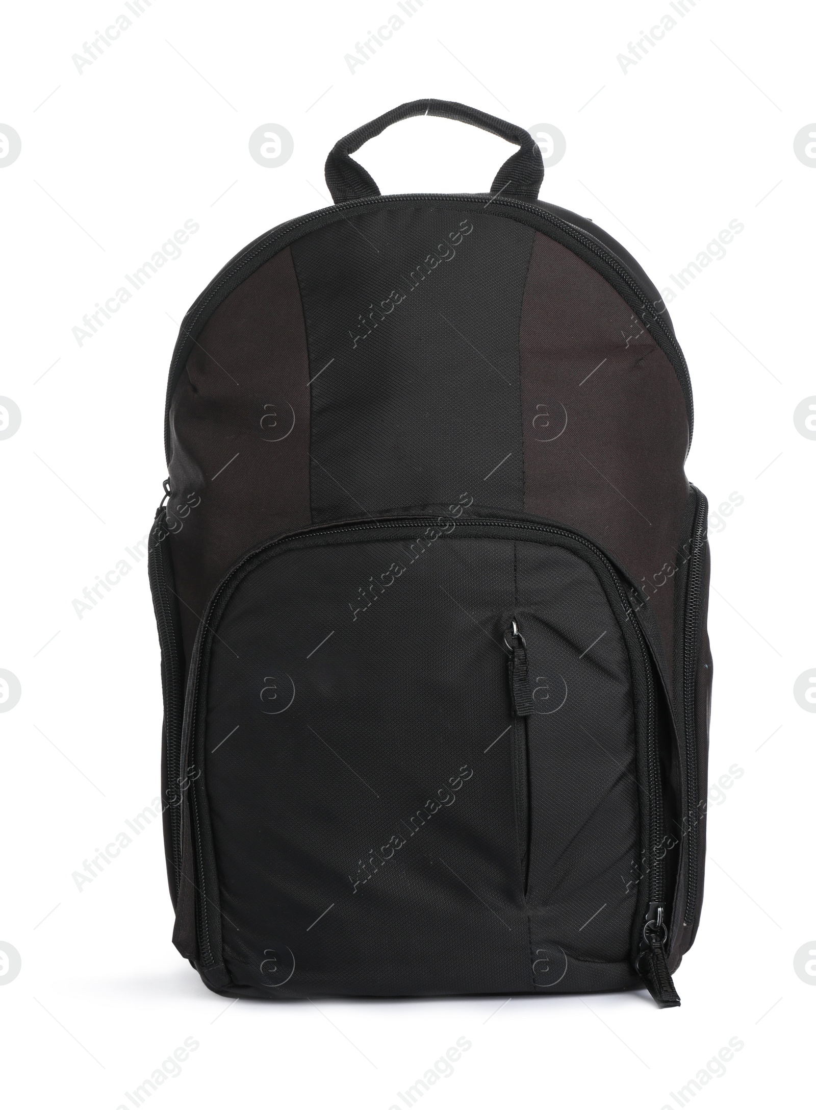 Photo of Backpack for camera isolated on white. Professional accessory