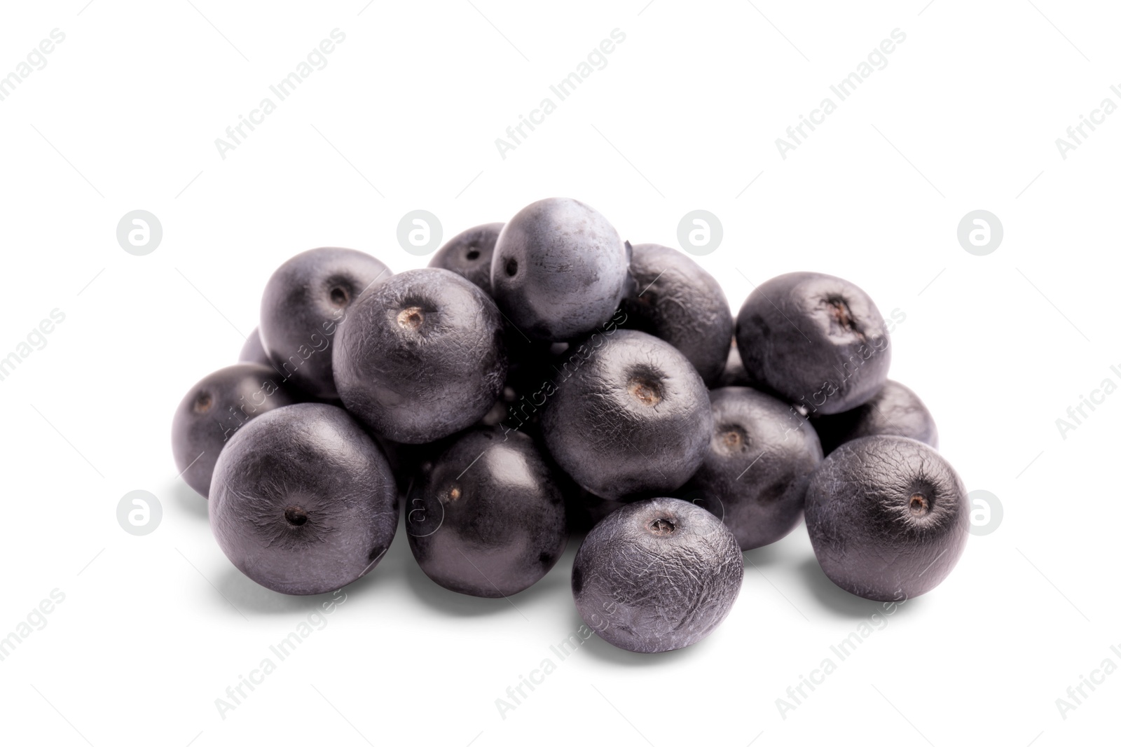 Photo of Fresh acai berries on white background