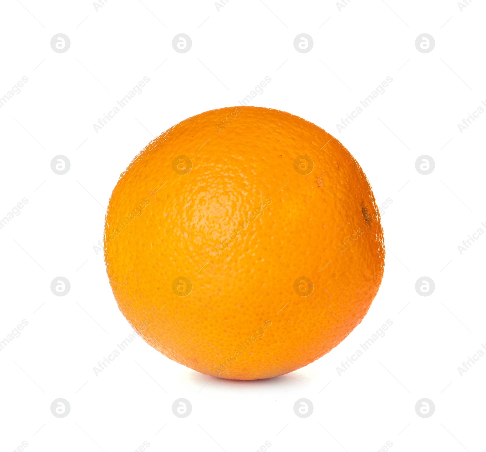 Photo of Fresh ripe orange isolated on white. Citrus fruit