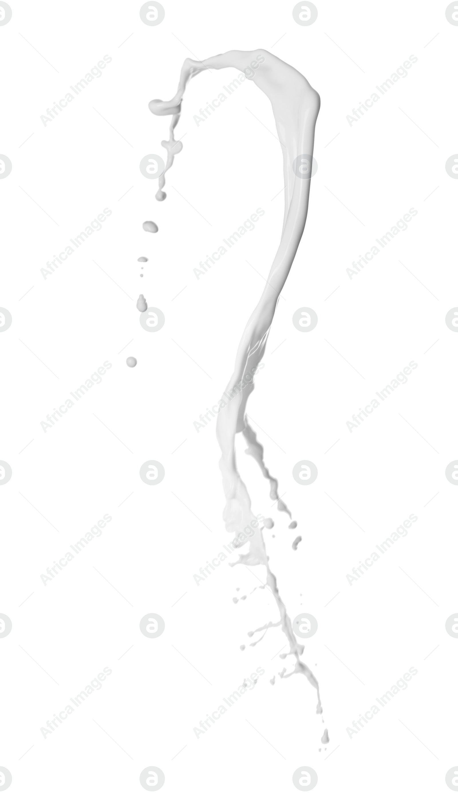 Photo of Splash of fresh milk isolated on white