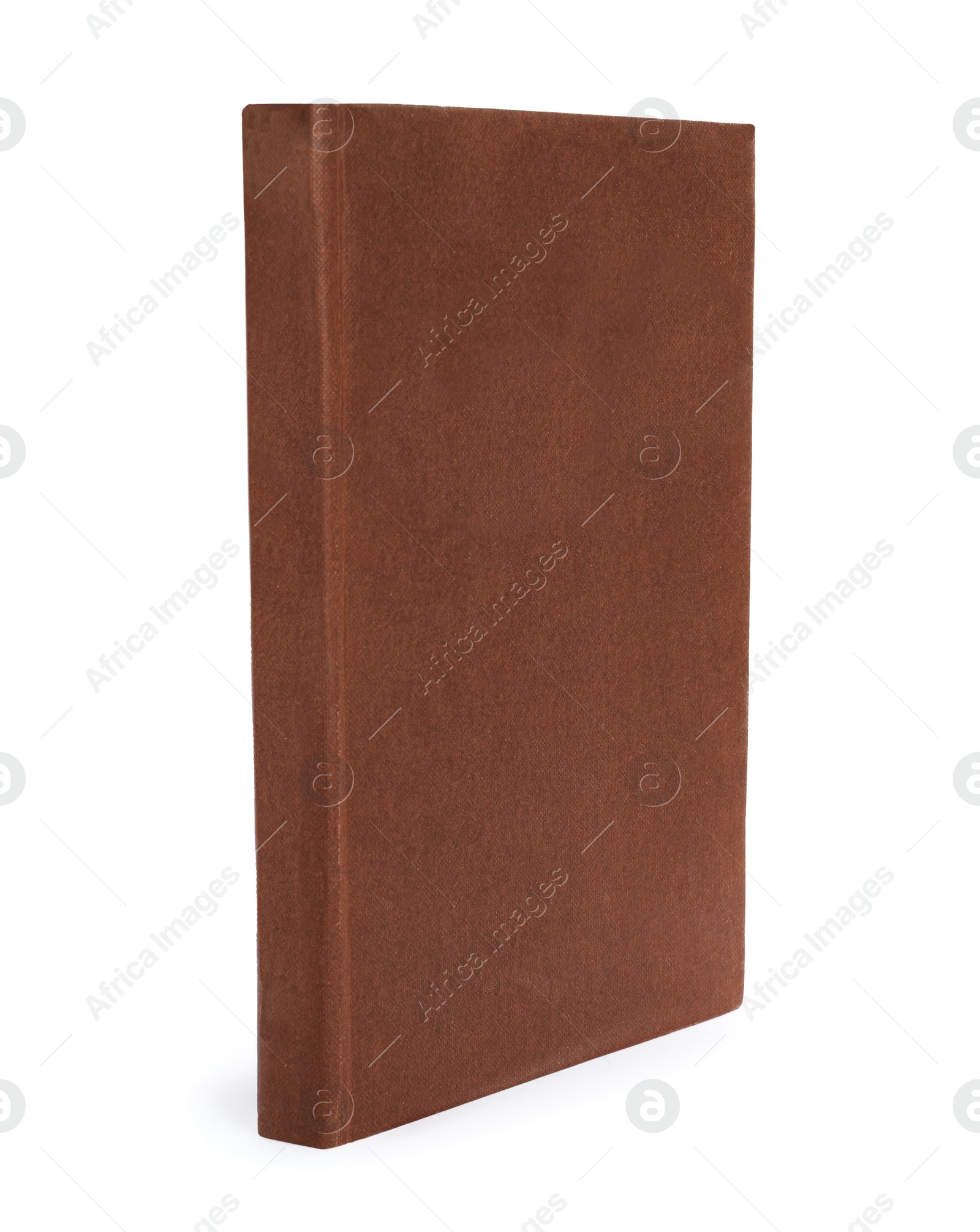 Photo of Closed old hardcover book isolated on white