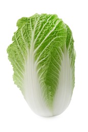 Fresh tasty Chinese cabbage isolated on white