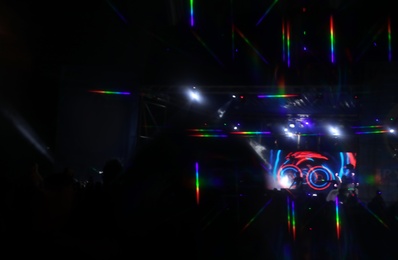 Photo of Blurred view of open air festival