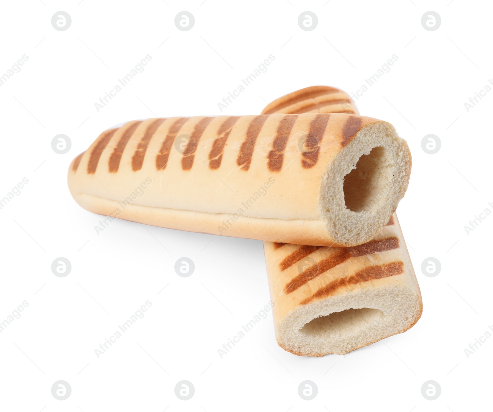 Photo of Fresh hot dog buns isolated on white