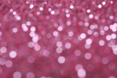 Photo of Bright magic pink bokeh effect as background